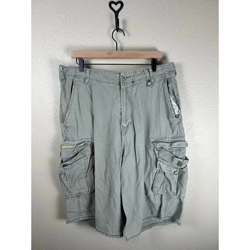 Ecko Unltd Cargo Shorts Mens Size 40 Utility Casual Pockets Camping Outdoors Y2K